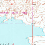 United States Geological Survey Seminoe Dam SE, WY (1953, 24000-Scale) digital map