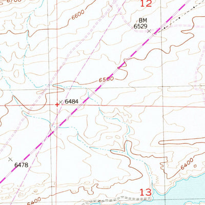 United States Geological Survey Seminoe Dam SW, WY (1953, 24000-Scale) digital map