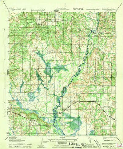 United States Geological Survey Seminole, AL-FL (1944, 25000-Scale) digital map