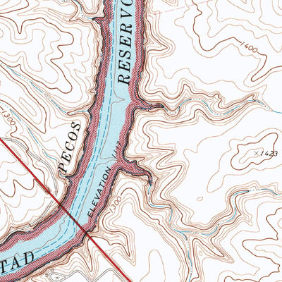 United States Geological Survey Seminole Canyon, TX (1972, 24000-Scale) digital map