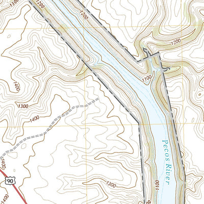 United States Geological Survey Seminole Canyon, TX (2022, 24000-Scale) digital map