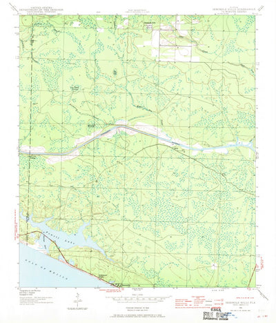 United States Geological Survey Seminole Hills, FL (1943, 24000-Scale) digital map