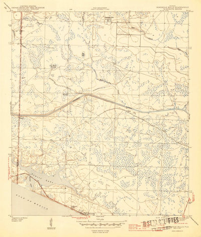 United States Geological Survey Seminole Hills, FL (1944, 31680-Scale) digital map