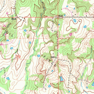 United States Geological Survey Seminole, OK (1972, 24000-Scale) digital map