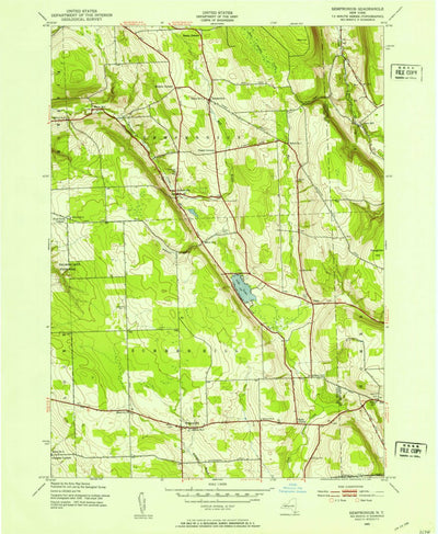 United States Geological Survey Sempronius, NY (1943, 24000-Scale) digital map