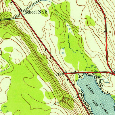 United States Geological Survey Sempronius, NY (1943, 24000-Scale) digital map