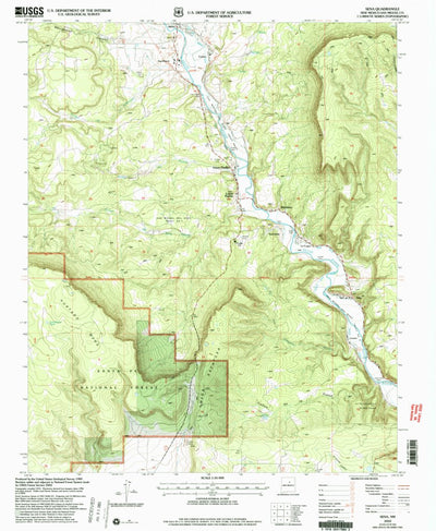 United States Geological Survey Sena, NM (2002, 24000-Scale) digital map