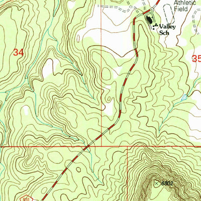 United States Geological Survey Sena, NM (2002, 24000-Scale) digital map