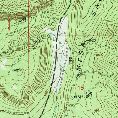 United States Geological Survey Sena, NM (2002, 24000-Scale) digital map