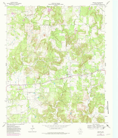 United States Geological Survey Senate, TX (1964, 24000-Scale) digital map