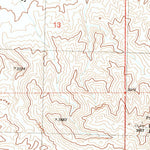 United States Geological Survey Senator Mountain NE, AZ (1989, 24000-Scale) digital map
