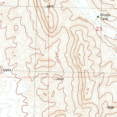 United States Geological Survey Senator Mountain SW, AZ (1989, 24000-Scale) digital map