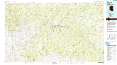 United States Geological Survey Seneca, AZ (1992, 100000-Scale) digital map