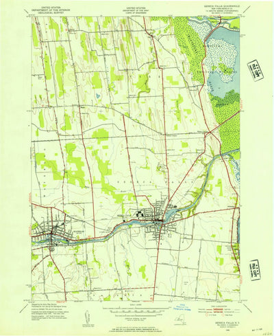 United States Geological Survey Seneca Falls, NY (1943, 24000-Scale) digital map