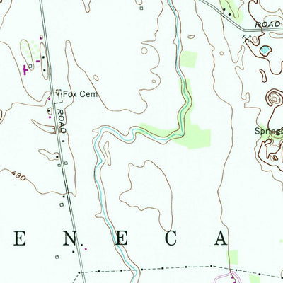 United States Geological Survey Seneca Falls, NY (1953, 24000-Scale) digital map