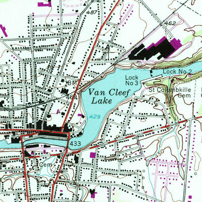 United States Geological Survey Seneca Falls, NY (1953, 24000-Scale) digital map