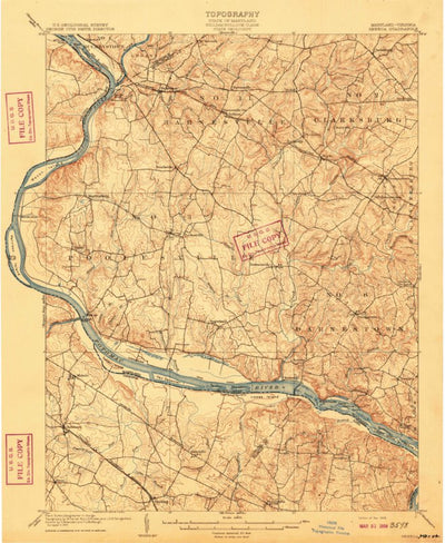 United States Geological Survey Seneca, MD-VA (1908, 62500-Scale) digital map