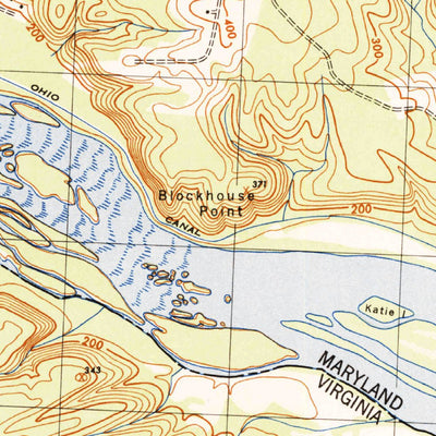 United States Geological Survey Seneca, MD-VA (1944, 31680-Scale) digital map