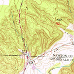 United States Geological Survey Seneca, MO-OK (1949, 24000-Scale) digital map