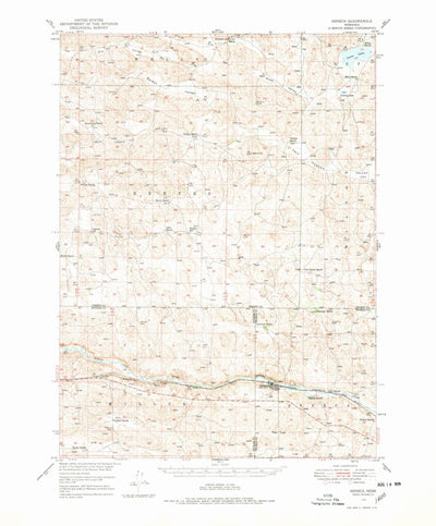 United States Geological Survey Seneca, NE (1948, 62500-Scale) digital map