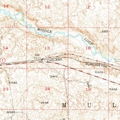 United States Geological Survey Seneca, NE (1948, 62500-Scale) digital map