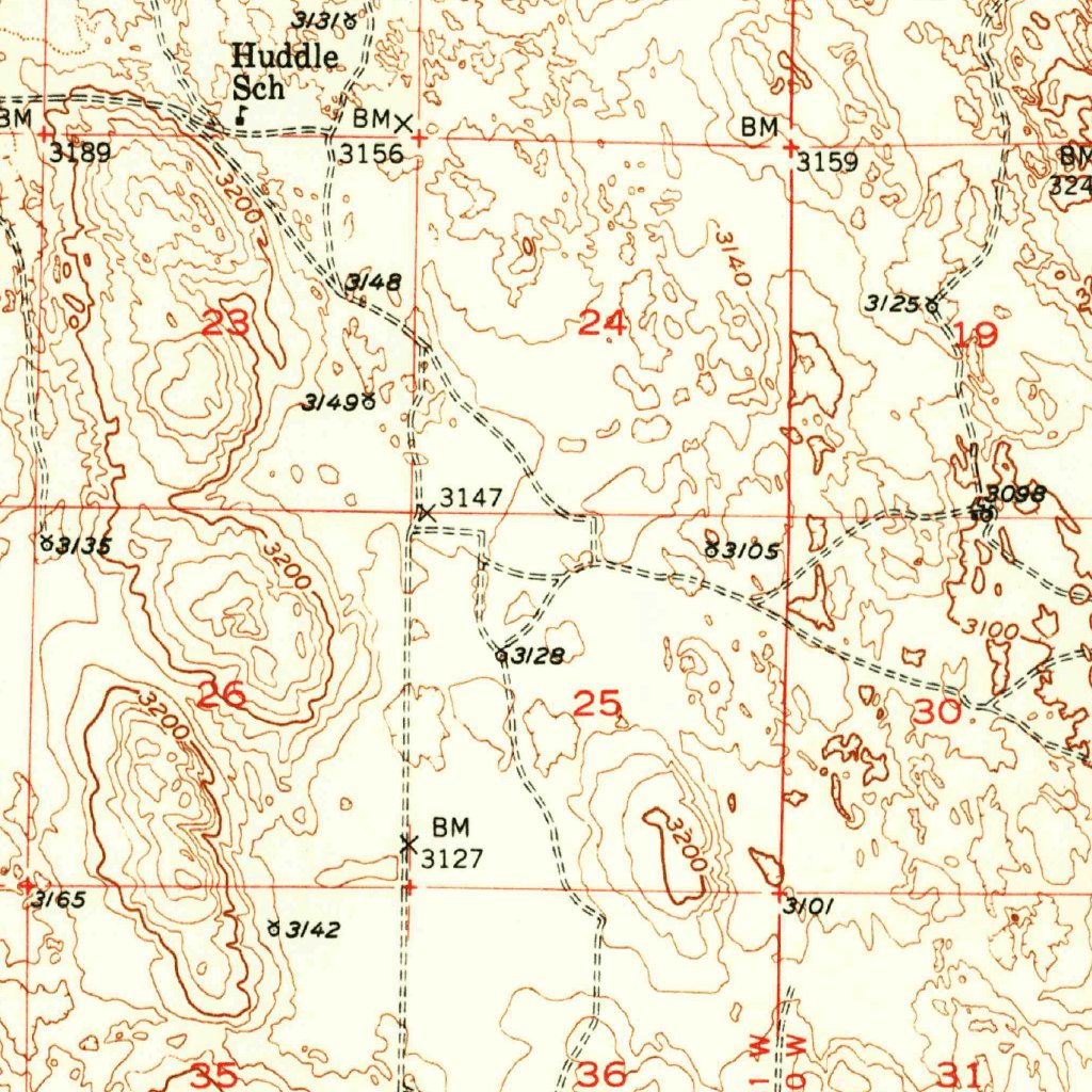Seneca, NE (1951, 62500-Scale) Map by United States Geological Survey ...