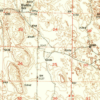 United States Geological Survey Seneca, NE (1951, 62500-Scale) digital map