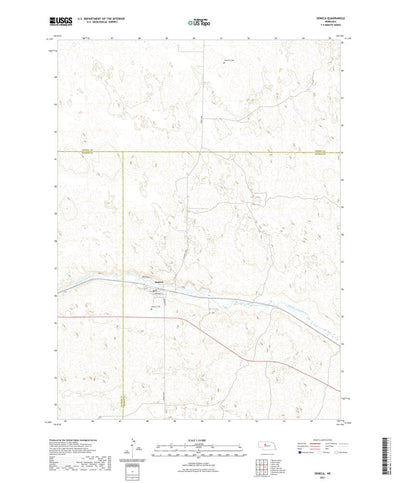 United States Geological Survey Seneca, NE (2021, 24000-Scale) digital map