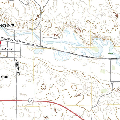 United States Geological Survey Seneca, NE (2021, 24000-Scale) digital map