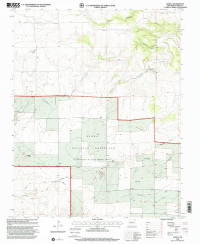 United States Geological Survey Seneca, NM (1998, 24000-Scale) digital map