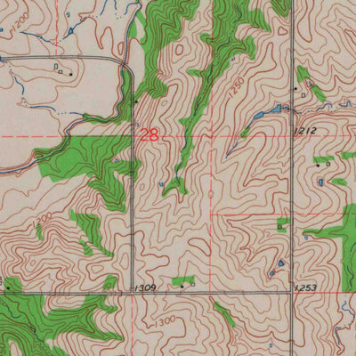 United States Geological Survey Seneca NW, KS (1966, 24000-Scale) digital map