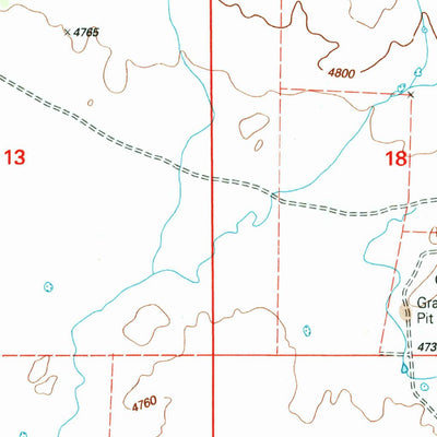 United States Geological Survey Seneca, OR (1998, 24000-Scale) digital map