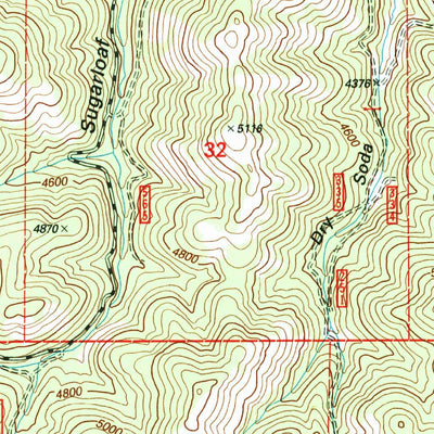 United States Geological Survey Seneca, OR (1998, 24000-Scale) digital map
