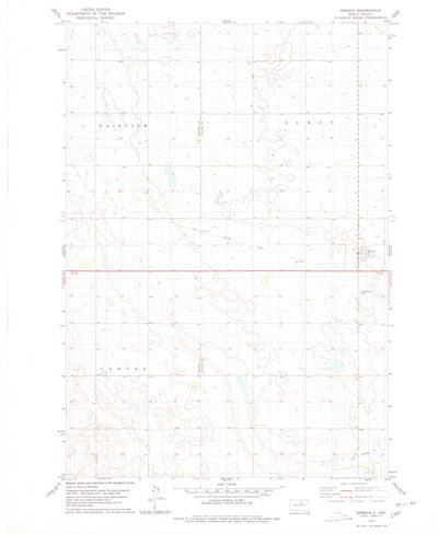 United States Geological Survey Seneca, SD (1978, 24000-Scale) digital map