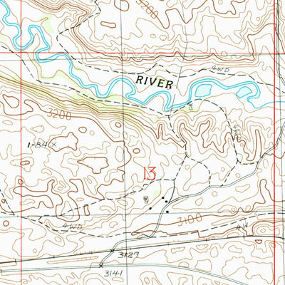 United States Geological Survey Seneca SW, NE (1988, 24000-Scale) digital map