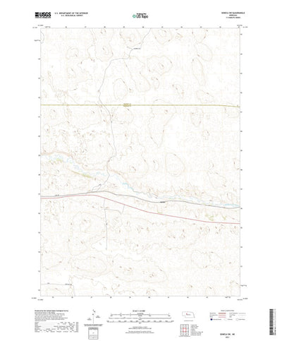 United States Geological Survey Seneca SW, NE (2021, 24000-Scale) digital map