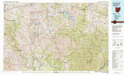 United States Geological Survey Senecaville Lake, OH-WV (1980, 100000-Scale) digital map