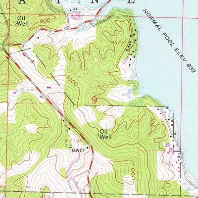 United States Geological Survey Senecaville, OH (1961, 24000-Scale) digital map