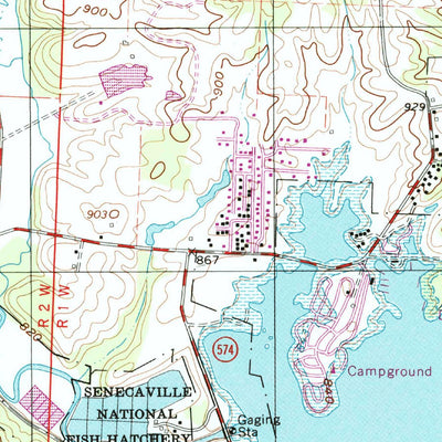 United States Geological Survey Senecaville, OH (1994, 24000-Scale) digital map