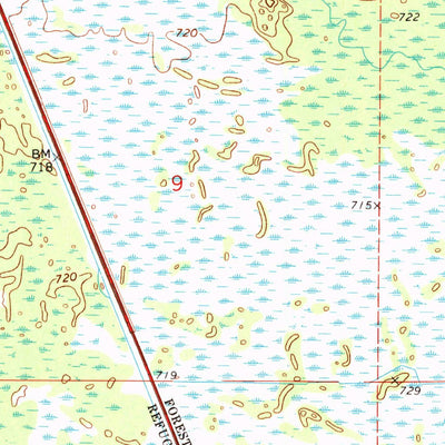 United States Geological Survey Seney, MI (1972, 24000-Scale) digital map