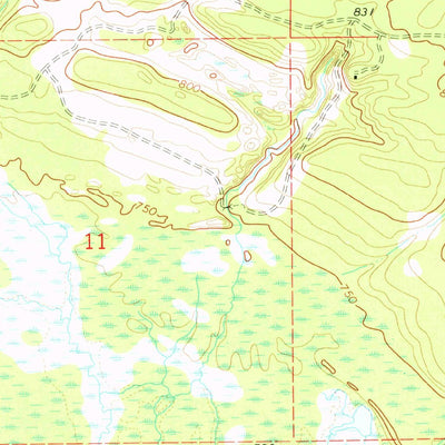 United States Geological Survey Seney NW, MI (1972, 24000-Scale) digital map
