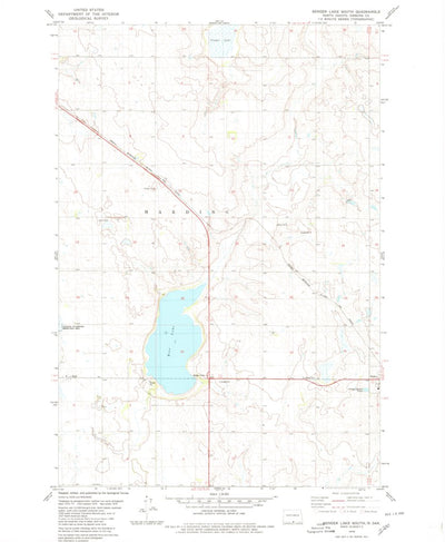 United States Geological Survey Senger Lake South, ND (1979, 24000-Scale) digital map