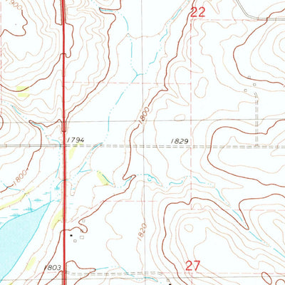 United States Geological Survey Senger Lake South, ND (1979, 24000-Scale) digital map