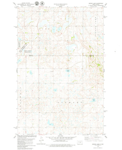 United States Geological Survey Senior Lake, ND (1978, 24000-Scale) digital map