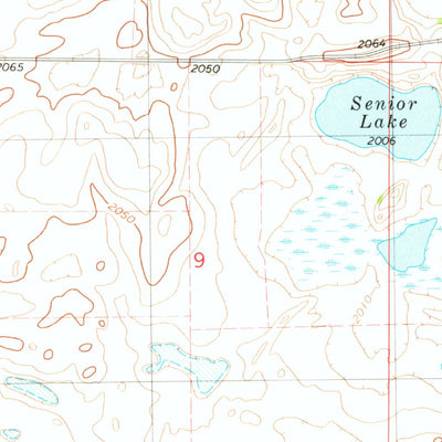 United States Geological Survey Senior Lake, ND (1978, 24000-Scale) digital map
