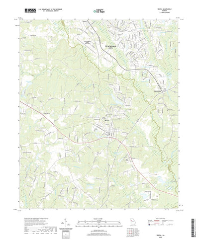 United States Geological Survey Senoia, GA (2020, 24000-Scale) digital map