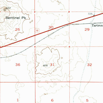 United States Geological Survey Sentinel, AZ (1949, 62500-Scale) digital map