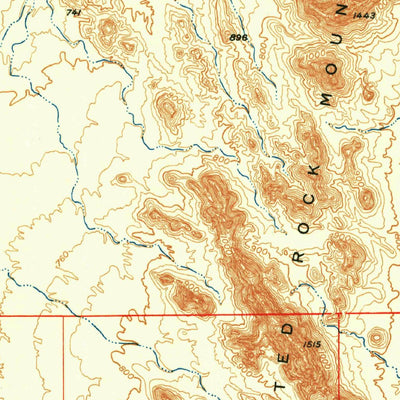 United States Geological Survey Sentinel, AZ (1950, 62500-Scale) digital map