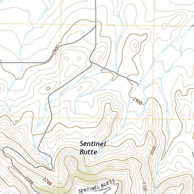 United States Geological Survey Sentinel Butte, ND (2020, 24000-Scale) digital map