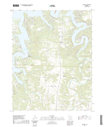 United States Geological Survey Sentinel, MO (2021, 24000-Scale) digital map